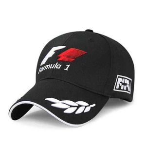 Top Caps QSFU Moda Erkek Yarışı Cap Cap Womens Beyzbol Kapakları F1 Moto GP Sürücü Kapı Spor Nakış Yarışı Snapback Hats Pamuk Marka Sun Hatswmgocategory