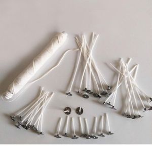 Velas 50pcs 2.6/8/9/15/20cm Candle Candle Wicks Candle Wickless Making Tools Birthday Christmas Decoration 100 Jllzee