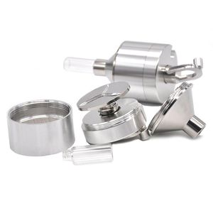 Manovella 44/56mm Mill Herb Grinder Metallo Spice Press Crusher PER VAPORIZZATORE Tabacco Herb Grinder Crusher Fumo Metallo Mano