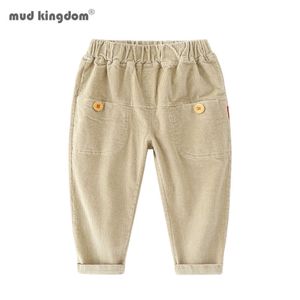 Mudkingdom Toddler Boys Corduroy Pants Cotton Big Pocket Causal Elastic Waist 210615