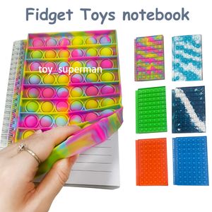 Fidget Toys Quaderno Arcobaleno Borsa Colorata Push Bubble Sensoriale Squishy Antistress L'autismo ha Bisogno di Giocattolo Antistress per Bambini Adulti,50 Pagine
