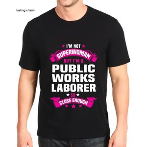 T-shirt masculino t-shirt duradouro charme t-shirt moda impresso obras públicas worke top povos solto maquiagem ts