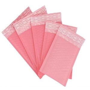 11 * 15 cm bańka amortyzacji wrap koperty torba samopalenia poczwórni wyściełane koperty z bąbelkami mailing pakowanie pakietów pakietów torby różowy