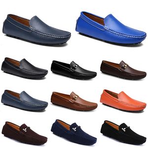 pelle doudous uomo scarpe da guida casual suola morbida traspirante abbronzatura chiara nero navy bianchi blu argento giallo grigio calzature all-match outdoor cross-border