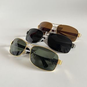 Óculos de sol de designer de luxo para homens proteção UV lente de vidro dirigindo mulheres óculos de sol esporte vintage óculos