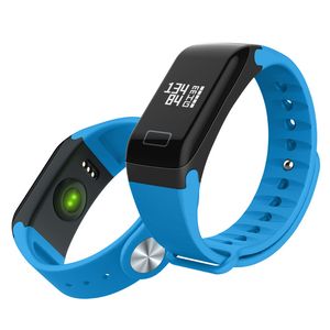 F1 Blood Oxygen Tracker Smart Armband Hjärtfrekvens Monitor Smart Watch Vattentät Fitness Tracker Armbandsur för iPhone Android Telefon Klocka
