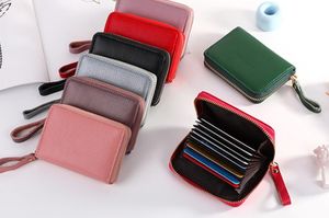 HBP Factory wholesale First layer cowhide zipper wallet Mens card holder ladies leather size 10*8*2.5cm Min Order 10pcs