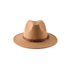 Chapéus largos chapéus inverno Fedora com faixa cinto de contas Luxuru mão feita mulheres sólida vestido formal casamento fascinador