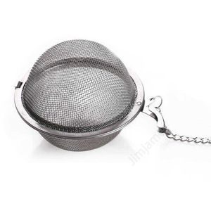 DHL FedEx 200PCS / Lot Rostfritt stål Tea Pot Infuser Sphere Mesh Ball 5,5cm Daj161