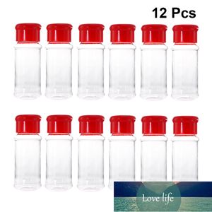 Spice Tools 12Pcs Plastic Salt Pepper Shakers Seasoning Can Barbecue Condiment Bottles Cruet Container Kitchen