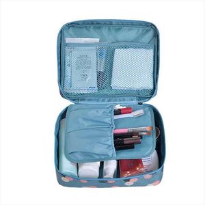 Gratis Kvinnor Kosmetiska Väskor Högkvalitativ Make Up Organizer Travel Case för kvinnlig lagring Toalettsaker