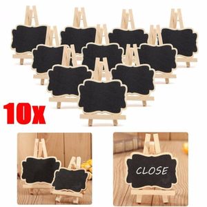 Small Animal Supplies Bracket Blackboard Neutral Wood Material Children Toy Children's Educational 10pcs