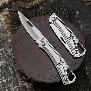 Field Mini Outdoor Folding Knife Stainless Steel Self-defense Fields Portable Pocket Key Chain Pendant Small Knives Safety Defense Tool HW610