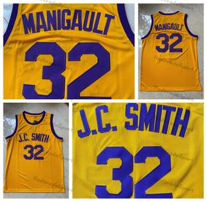 MI08 Erkek JC Smith #32 Kolej Don Cheadle Earl the Goat Manigault Basketbol Formaları Ribaund Sarı Dikişli Gömlekler S-XXL