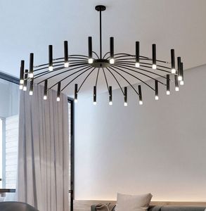 Modern Led Living Room Chandeliers Dining Room Ceiling Chandelier Indoor Lighting Black Pendant Lamp Kitchen Hanging Lamp Nordic