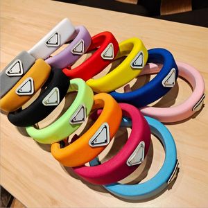 Luxury Designer Sponge Headbands Hair bands Women Girl Brand Elastic Letter Print White Triangle Headband Sports Fitness Headband Head Wrap