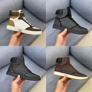 Rivoli Sneaker Boot Classic Hi-Top Черная кожаная дизайнерская обувь Беговые кроссовки