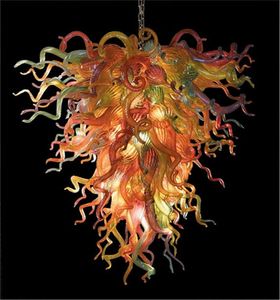 Kronleuchter bunt 100% handgeblasener Murano-Glas-Kronleuchter Italienischer Dale Chihuly-Stil europäische Beleuchtung