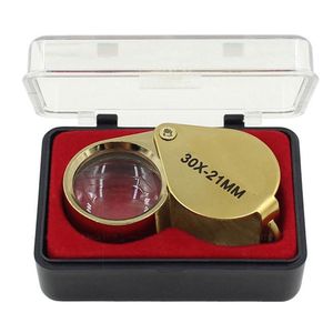 Novelty Items Metal Jewelry Magnifying Glass Jewelers Eye Tool Jewellery Folding Loupe Lens Triplet Diamond
