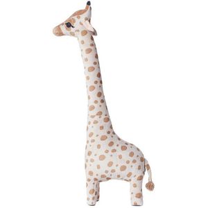 Pelúcia Bonecas de Animais Simulação Girafa Pelúcia Brinquedos Suave Animal Girafa Dormindo Boneca Presente de Aniversário Crianças Brinquedo Bebê Decor 220217