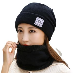 Beanies Winter Beanie Hats Scarf Set Warm Knit Hat Skull Cap Neck Warmer Crochet Headgear With Trendy Stretchy Gaiter Tube
