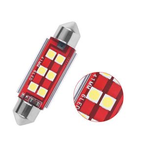 New 1x Car High Bright LED Festoon Bulbs C5W C10W 4/6SMD CANBUS No Error 31/36/39/41mm Auto Interior LED Dome Lights White 12V Diode