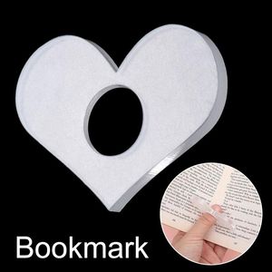Wholesale thumb shaped for sale - Group buy Bookmark Mini Acrylic Heart Shaped Thumb Book Support Multi function Handmade Page Holder Love Heart Bookmarker Reader