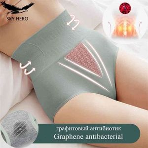 3 pçs / lote Calções de cintura alta calcinha com underpants filtro feminino mulheres underwear conjuntos de algodão sexy mulher menstrual trecho 210730