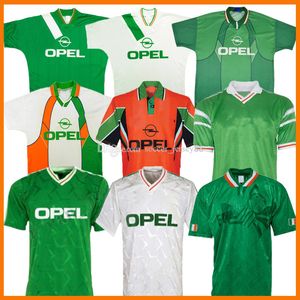 Keane Retro Futbol Formaları 88 90 92 94 96 97 98 1990 1992 1994 1996 1997 1998 Irish McGrath Futbol Gömlek Tekdüzen Vintage Vintage Maillot Jersey İrlanda Camiseta de Futebol