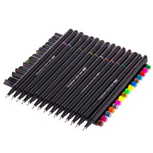 Highlighters 12/24/36/48/60 Color Fineliner Pen Set Professionell Felt Tip Art Marker Ritning Sketch Fine Liner