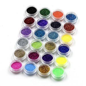 ingrosso Unghie Acriliche in Metallo.-Gel per unghie Colore Set Metallo Shiny Glitter ART ACRILIC UV Kit utensili in polvere UV