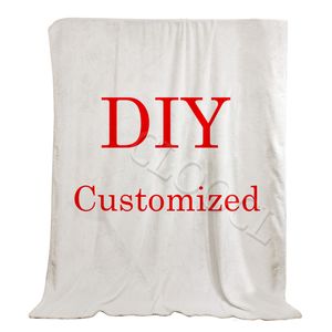 Clocl D DIY Flanell Decken Persönlichkeit Individualität Kreativität Drucken Blanket Bett Couch Weiche Tagesdecke Home Textil Decor Customized