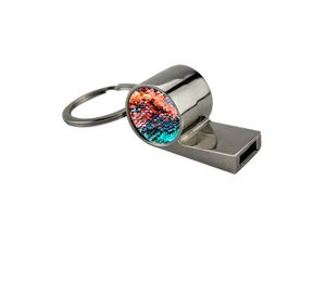 DHL200pcs Pendants sublimation blank metal whistle key ring hot transfer printing custom diy keychains