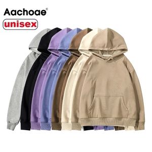 Aachoae Women Par Hoodies Sweatshirt Fleece 100% Cotton Tracksuit Sports Sweatshirt Winter Japanese Loose Loose Jumper 210909