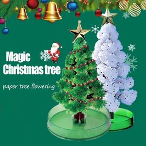 Decorazioni natalizie artificiale Magia in crescita di carta albero Cristalli di carta per bambini Decorazione fai -da -te 2022 regalo per bambini