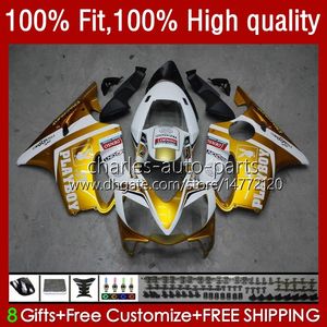 Molde de Injeção para Honda CBR 600F4I 600 F4I FS CC F4 I 2004 2005 2007 Golden White Body 55No.91 CBR600F4i CBR600FS 04-07 600cc CBR600 F4I 04 05 06 07 Kit de Feira do OEM