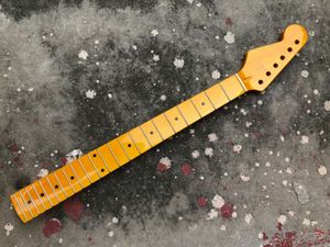 Left hand Guitar Neck 22 Fret Maple fingerboard Guitar part Yellow Gloss