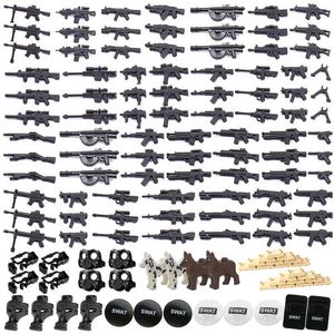 Criativo Arma Militar Arma Acessórios Soldado Soldado Figura Peças Building Blocks Exército Moc Tijolos Montagem Modelo Brinquedos Para Presente Y1130