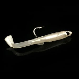 heap Fishing Lures 3pcs / log Fishing Soft bait with hook Eel cub realistico Silicone Bass lure 3D Eyes Jerkbaits Swimbaits Pesca tackle 163 W2