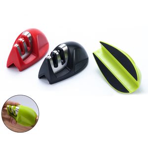 Many Colors Outdoor Knife Sharpener 2 Stage Easy Carry Picnic Knife Sharpening Straight-Fixed Edge Knives & Sharpen Scissors