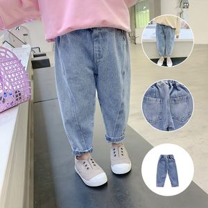 MudiPanda Mädchen Jeans für Kinder Frühling Herbst Hosen Kinder Jeans Kinder Mode Denim Hosen Baby Jungen Jean Säuglings Kleidung 210317