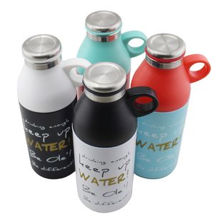 Toptan 350 ml 12 oz Şişeler Bardaklar Kupalar 304 Stainnless Çelik Şişe Kapak Kupası Ile Tumbler İçme