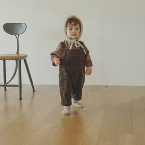 MILANCEL Jungen-Kleidung, Cordoverall, Hose mit Vordertasche, passende Babybluse 210226