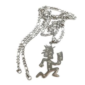 1st ICP Stora etsad Hatchet Man Charm Juggalo/Juggralette Halsband Pendant Rostfritt stål smycken n kedja 4mm 24 tum