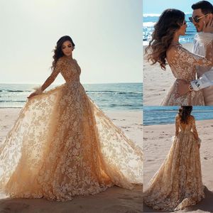 Ballkleid-Hochzeitskleider, herzförmiges Korsett, bodenlang, Prinzessin-Brautkleid, Perlenspitze, Perlen, nach Maß WD0011