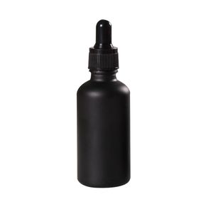 5ml 10ml 15ml 20ml 30ml 50ml 100mlのマルチシュジースポットガラス曇りの黒い滴ボトルエッセンシャルオイルボトル化粧品の瓶詰め