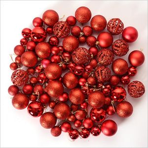 Parti Dekorasyonu 100 PCS/Set Gelişleri Glitter Chic Christmas Ball Süsleme Dekoru