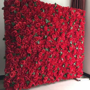 40 * 60 cm Sztuczny kwiat panel ścienny Rose Hortensja Wedding Backdrop Decor Party Hotel Christmas Dywan