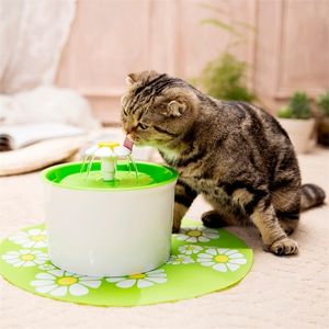 자동 고양이 물 분수 1.6L 전기 물 분수 개 고양이 애완 동물 술꾼 그릇 애완 동물 고양이 마시는 분수 디스펜서 Y200922