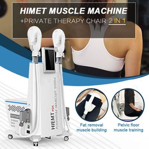 Fast Body Slimming Sculpting Chair EMS Stimolazione muscolare Addominali Attrezzature per l'allenamento Brucia i grassi Stimolatore muscolare Riparazione postpartum Macchina per sedia per pavimento pelvico hi-emt